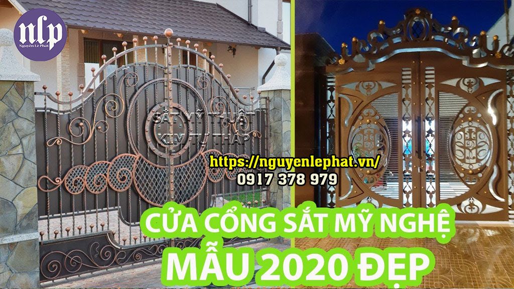 Giá Mẫu Cửa Cổng Sắt Mỹ Nghệ Mỹ Thuật Bao Nhiều Tiền, Làm Cửa Cổng Sắt Mỹ Nghệ, Mỹ Thuật 4 Cánh Giá Rẻ TPHCM