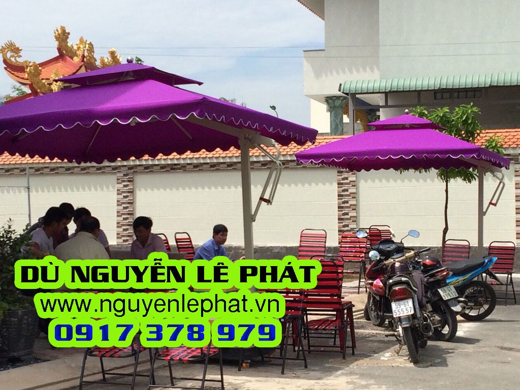 Dù Che Nắng Lệch Tâm Vuông giá Rẻ chưa nắng mưa ngoài trời - Dù Nguyễn Lê Phát