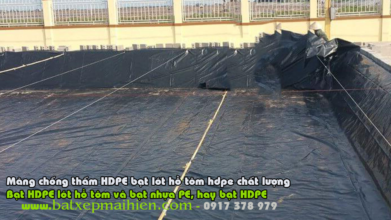 Nên Làm Túi Bạt Nhựa HDPE Chứa Nước Hay Bể Bạt Nhựa PVC Trong Hồ Chứa Nước Nhiễm Mặn
