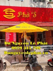 Dù che nắng ngoài trời quán cafe tại Tây Ninh