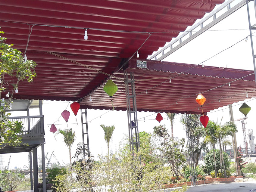 Thi Công Lắp Đặt Mái Hiên Di Động, Mái Xếp Lượn Sóng ở Hà Nội