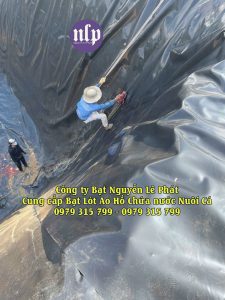 Thi Công Trải Lót Bạt Ao Hồ Chứa Nước Tưới Cây Sâu Riêng Tại Lâm Đồng