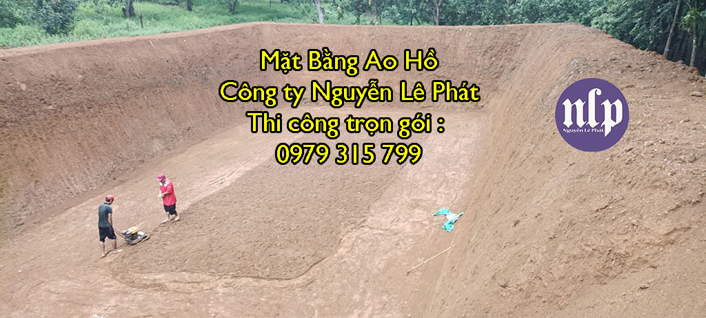 Thi công trải lót bạt ao hồ