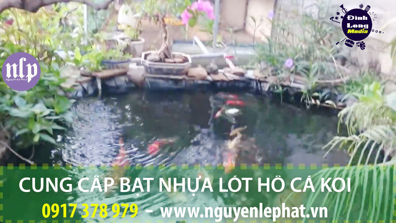 Bạt Lót Hồ Chứa Nước Nuôi Cá Nuôi Lươn Tại Quận 7 Nhà Bè TPHCM Bạt lót bể cá, hồ cá HDPE 0,5mm - Bạt nhựa HDPE, bạt nhựa lót hồ cá, bạt lót ao , bạt nhựa HDPE lót hồ cá KOI dạng Thiết kế hồ cá koiThi công sân vườn Cải tạo hồ cá koi = Hồ Cá Koi Sân Vườn Theo Mẫu | Nhiều Mẫu Mã Cho Gia Chủ