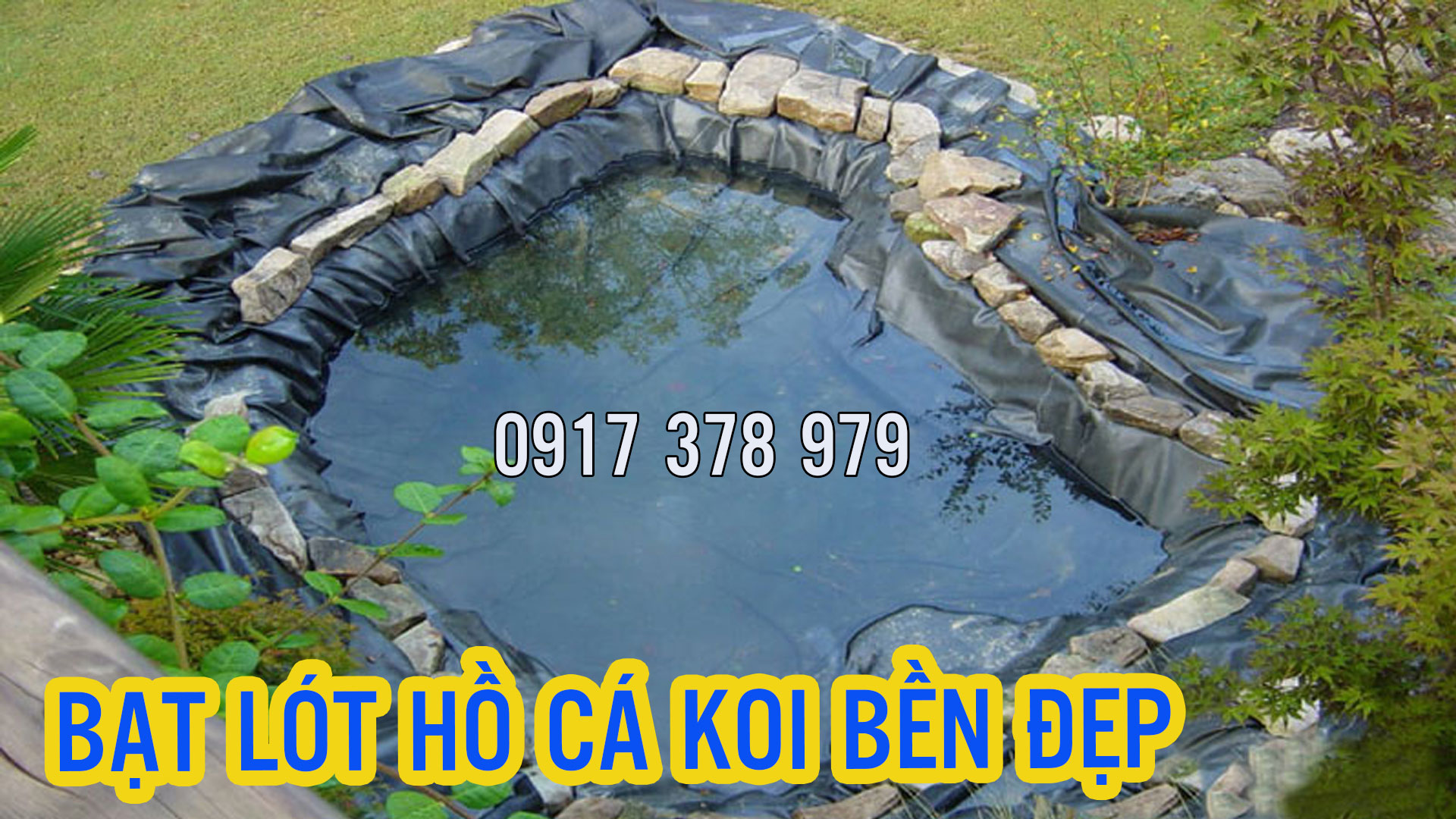 bạt nhựa HDPE lót hồ cá KOI bạt nhựa HDPE lót hồ cá KOI