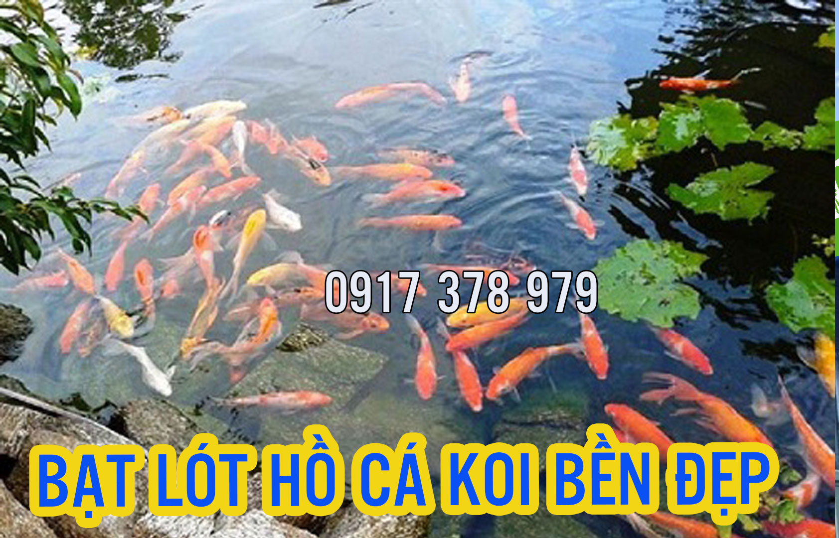 bạt nhựa HDPE lót hồ cá KOI bạt nhựa HDPE lót hồ cá KOI
