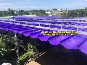 Báo giá mái xếp di động giá rẻ