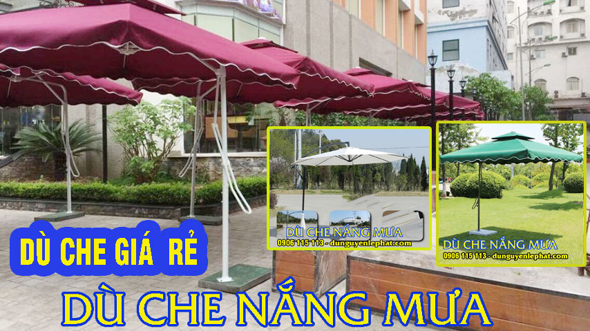 Dù che nắng mưa quán cafe tại Đồng Xoài Bình Phước Long