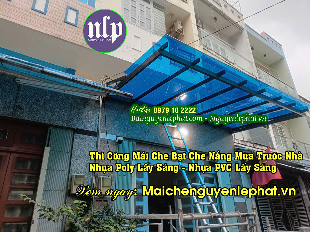 Lắp mái che nhựa Poly Lắp mái che nhựa Poly