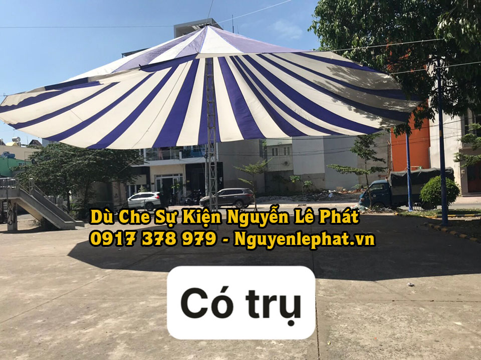 Dù che sự kiện, dù che sân trường có cột 