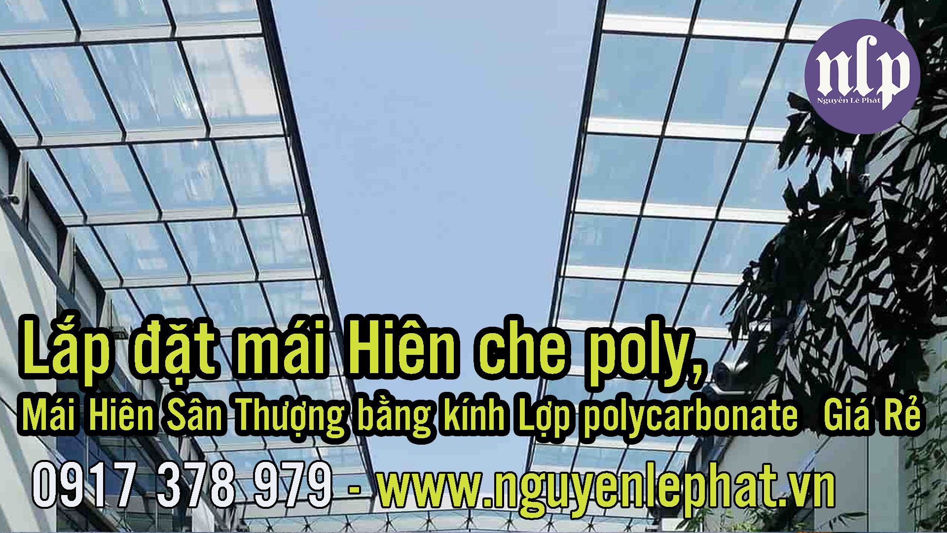 Lắp đặt mái che Poly lấy sáng tại Dĩ An