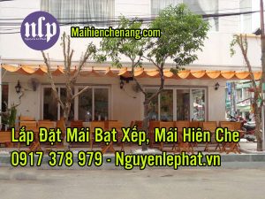 Giá Bạt Kéo Che Nắng Quán Cà Phê-Cafe Sân Vườn