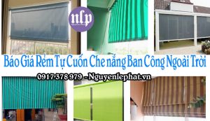 Vải Bạt Rèm Che Nắng Biệt Thự Trường Học