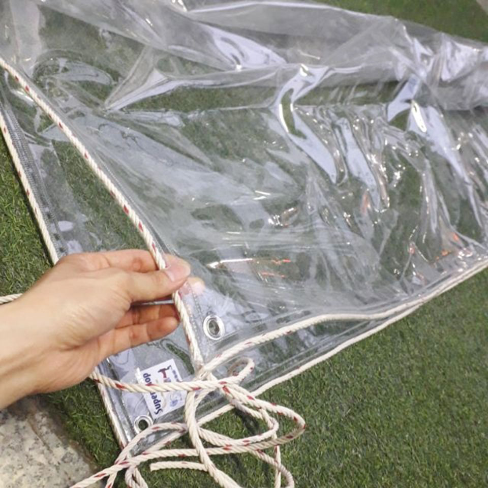 Rèm bạt kéo nhựa PVC trong suốt - Cung cấp bạt nhựa trong suốt giá rẻ