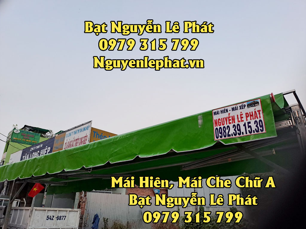 Mái hiên chữ A có bánh xe