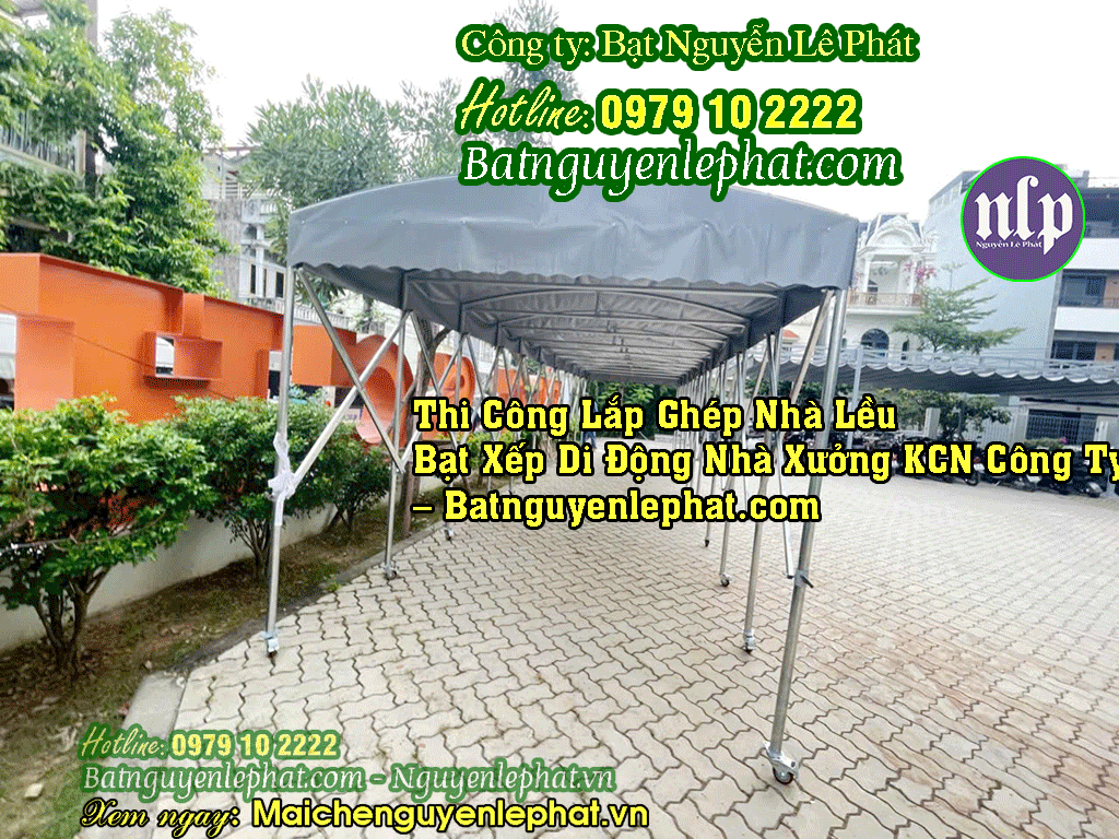 Lều cắm trại bằng bạt đơn giản