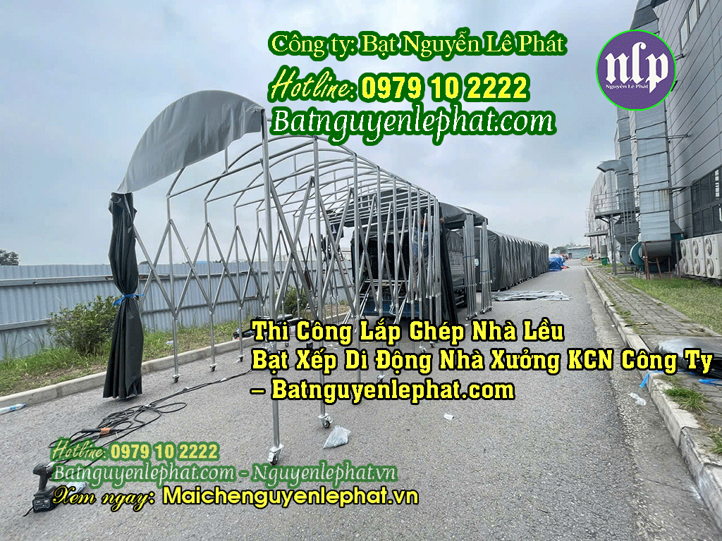 Lều cắm trại bằng bạt đơn giản