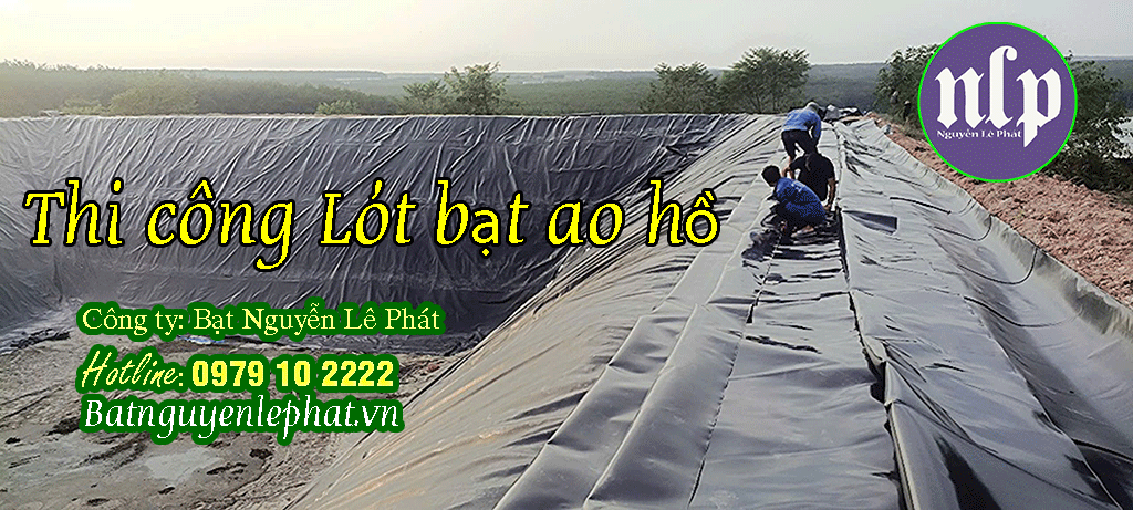 Hình Ảnh Thi Công Bạt Lót Ao Hồ HDPE Tại Nhà Bè