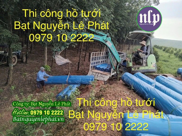 Bạt lót hồ tại Nhà Bè