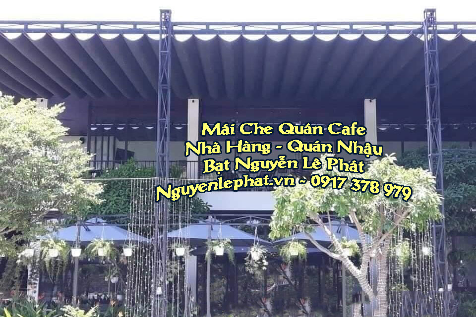 Thiết Kế Mái Hiên Che Quán Cafe Sân Vườn, Báo Giá Mái Che Cà Phê