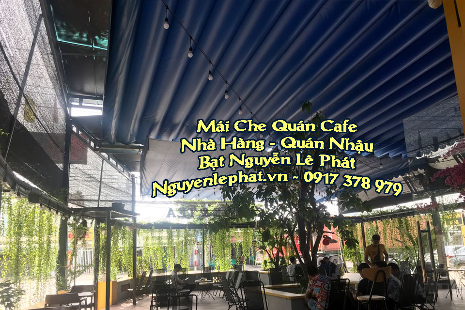 Mái che xếp nhà hàng, quán nhậu mẫu đẹp, giá rẻ