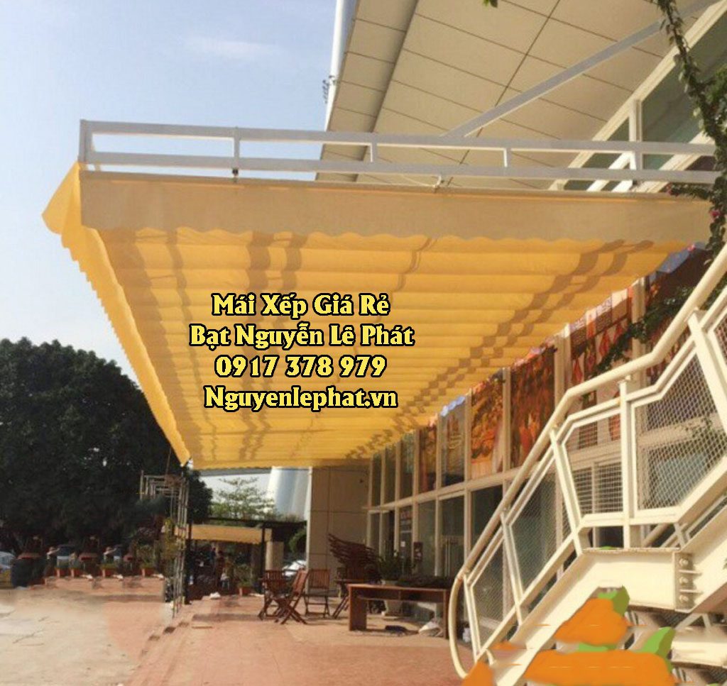 Lắp Đặt Mái Xếp Bàu Bàng, Báo Giá Bạt Kéo Thả Che Nắng Mưa Tại Bàu Bàng