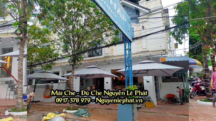 Báo giá bán dù che nắng mưa ngoài trời cho quán cafe giá rẻ tại Thuận An