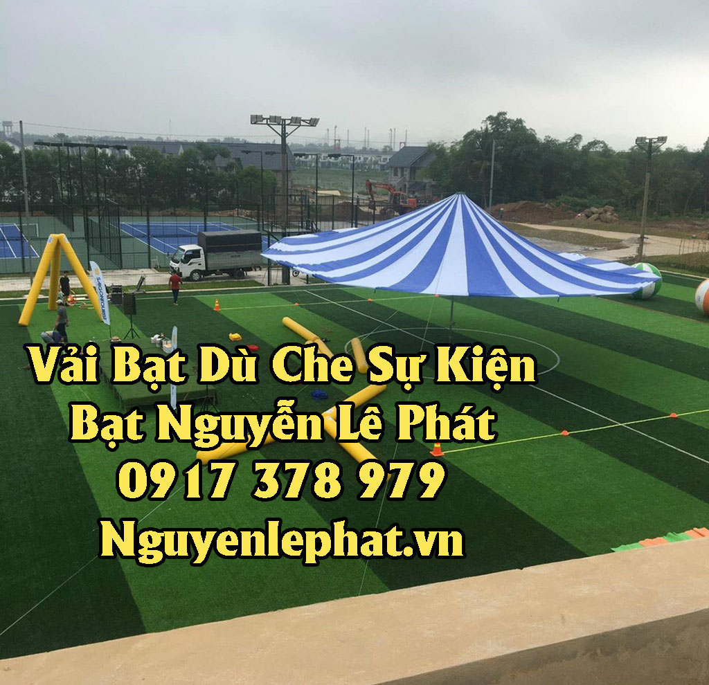 Vải Bạt Dù Tròn Che Nắng Sân Trường Học Kiên Giang Phú Quốc