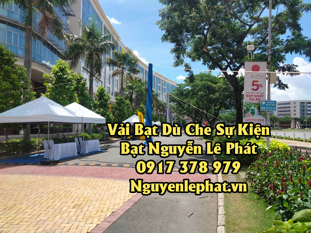 Vải Bạt Dù Tròn Che Nắng Sân Trường Học Kiên Giang Phú Quốc