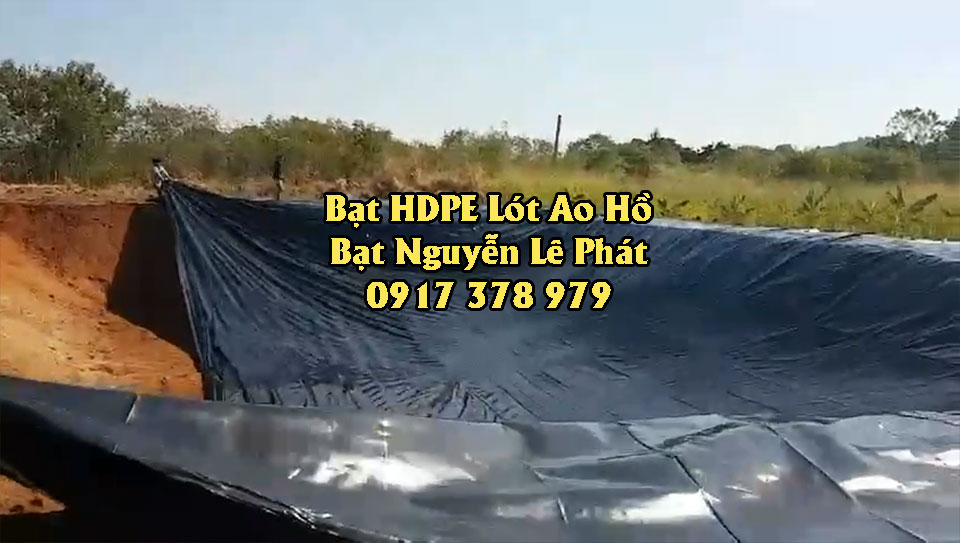 Thi công lót bạt nhựa HDPE