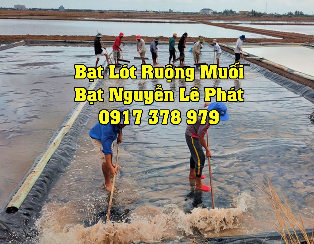 Bạt trải ruộng muối, bạt lót ruộng muối giá rẻ