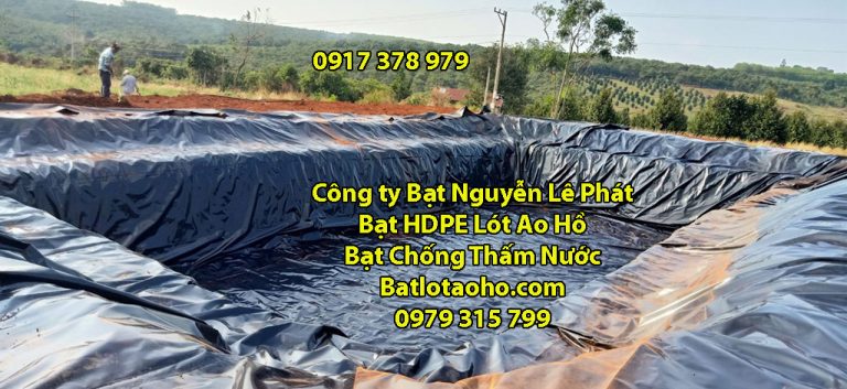 Thi Công Bạt Chống Thấm Ao Hồ Trữ Nước tại Tây Ninh