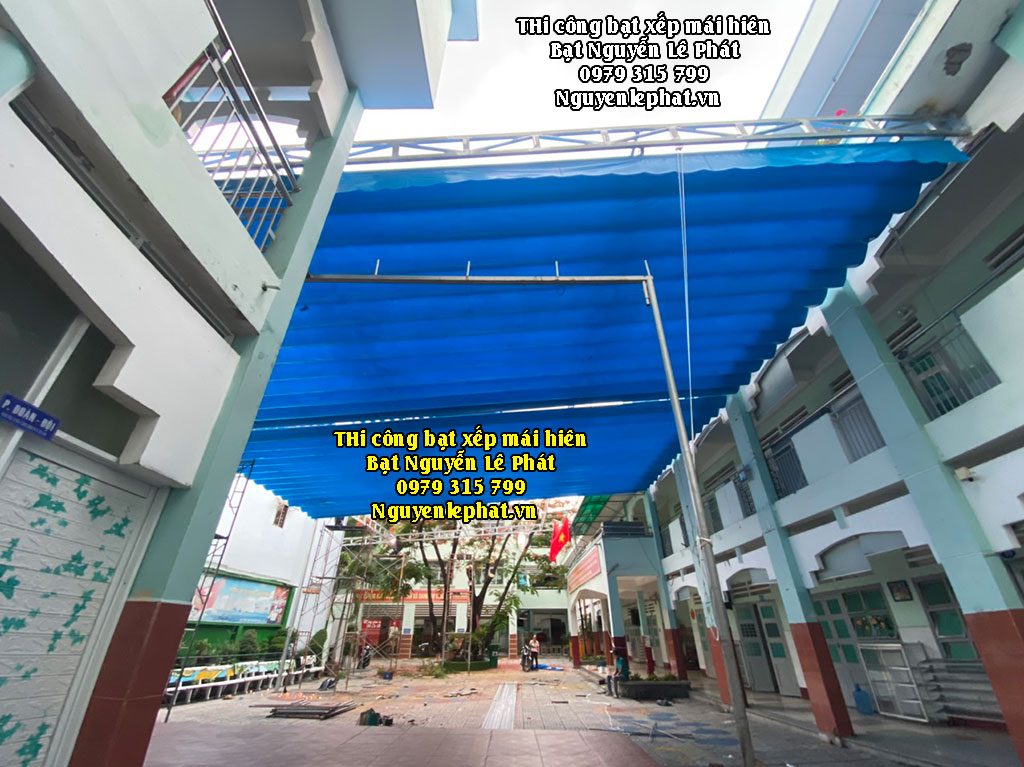 Lắp Đặt Mái Hiên Bạt Xếp Tại Quận Thủ Đức