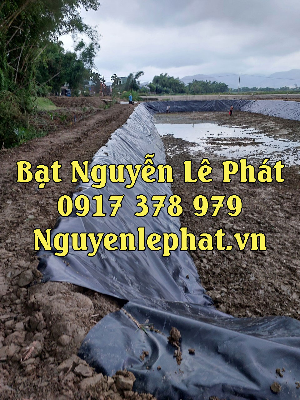 Bạt lót hồ nuôi cá huyện tân phú