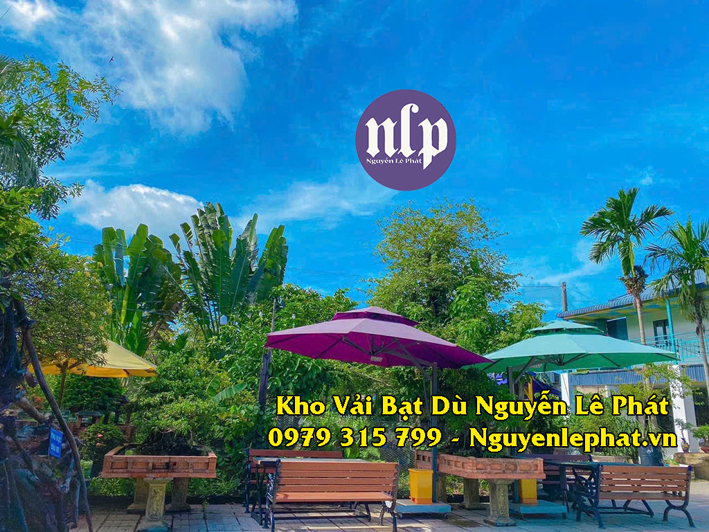 Thay vải bạt dù che nắng mưa