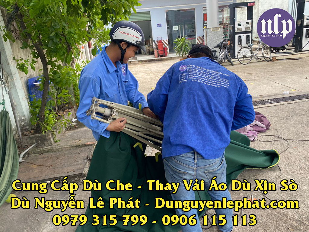 Thay bạt dù che nắng