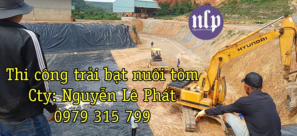 Lót bạt bờ ao bằng bạt HDPE, bạt lót bờ ao - Bạt Nhựa HDPE