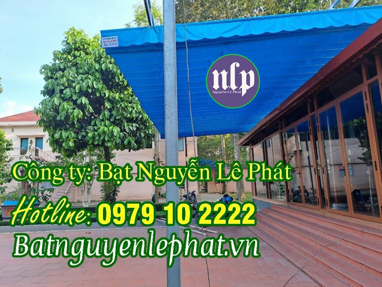 Bạt mái che xếp di động - 0979102222