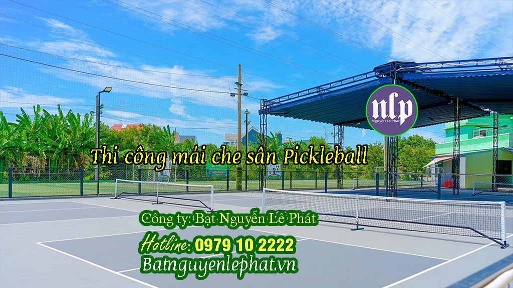 Bảng Dự Tính Chi Phí Mái Che Cho Sân Pickleball (82m²)