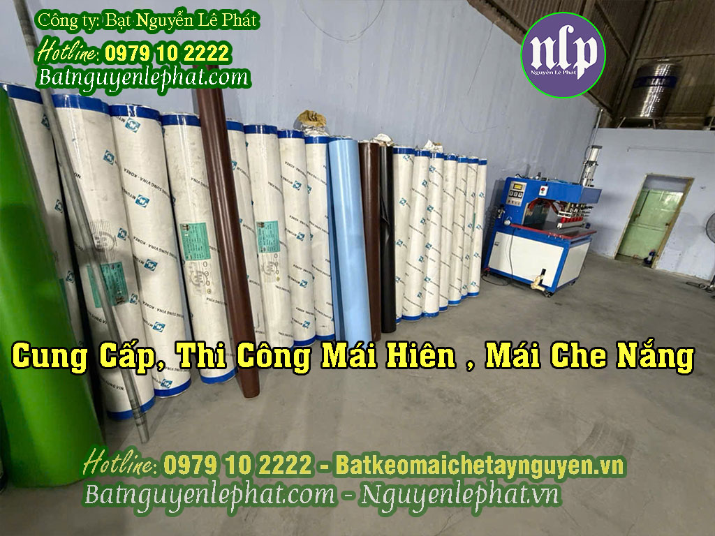 Bạt Che Nắng Mưa Mái Hiên Bạt Kéo Ngoài Trời Tại Buôn Ma Thuột