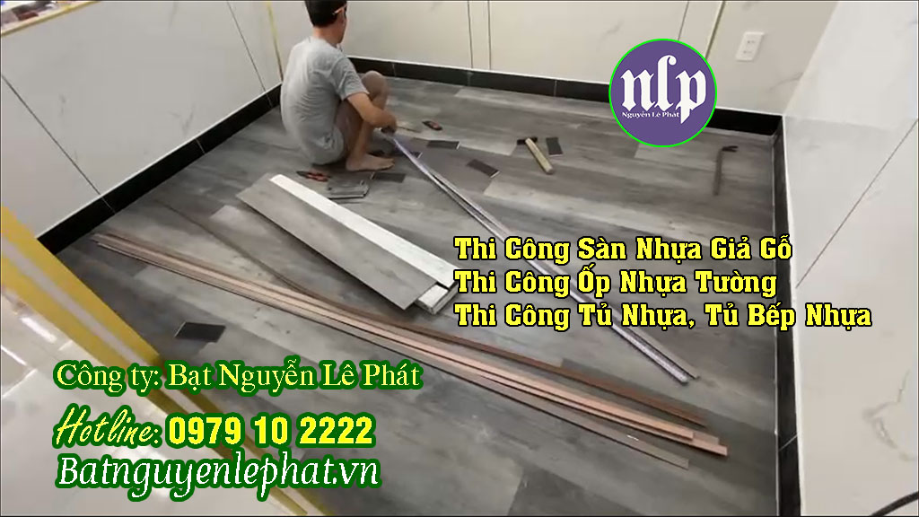 Thi công sàn nhựa giả gỗ