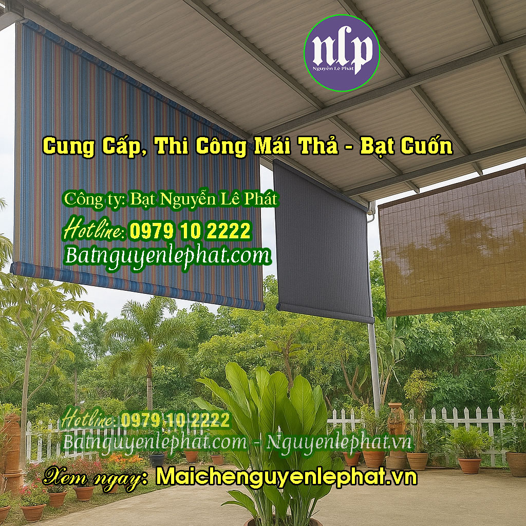 Bạt che nắng ban công sân thượng Bạt che nắng ban công sân thượng