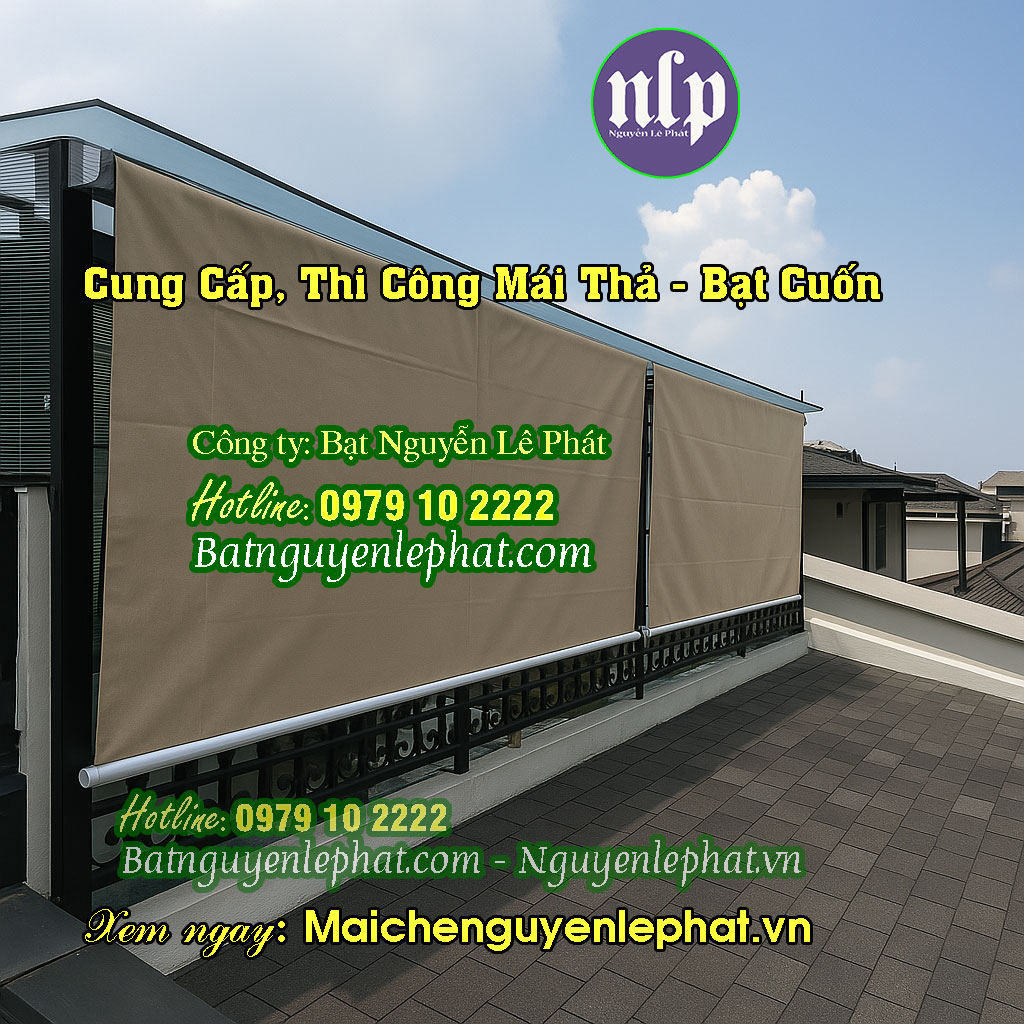 Mẫu mái bạt thả che nắng mưa Mẫu mái bạt thả che nắng mưa