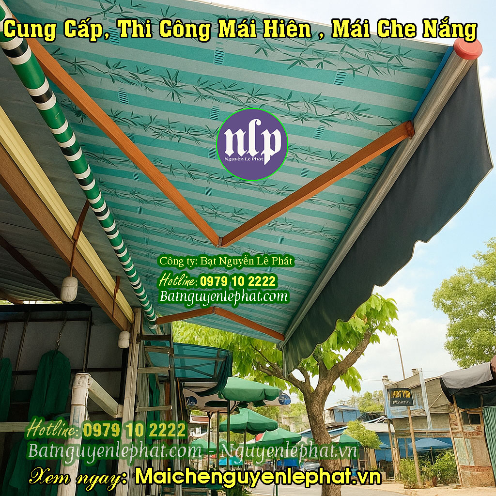 Bạt che nắng mưa quay tay Bạt che nắng mưa quay tay