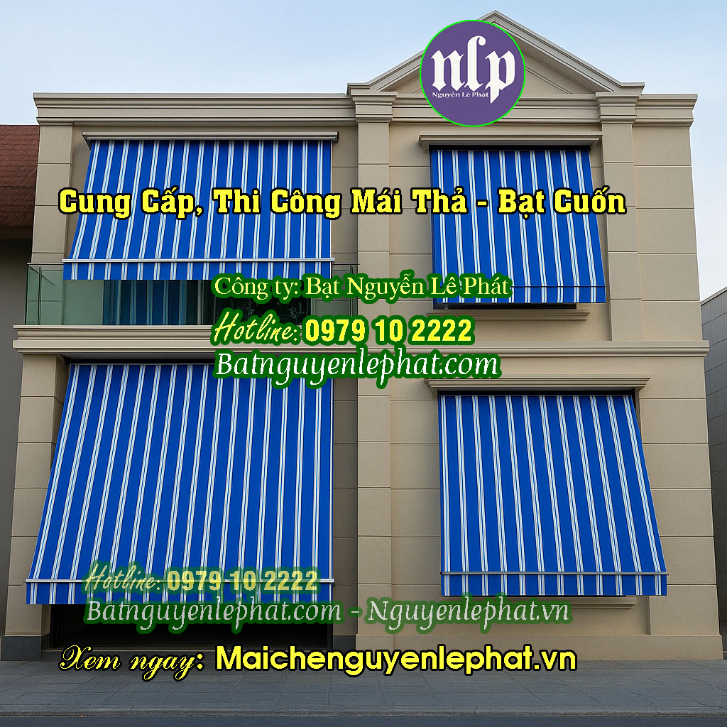 Mái Bạt Kéo Thả Tự Cuốn Giá Rẻ tại Dĩ An Mái Bạt Kéo Thả Tự Cuốn Giá Rẻ tại Dĩ An