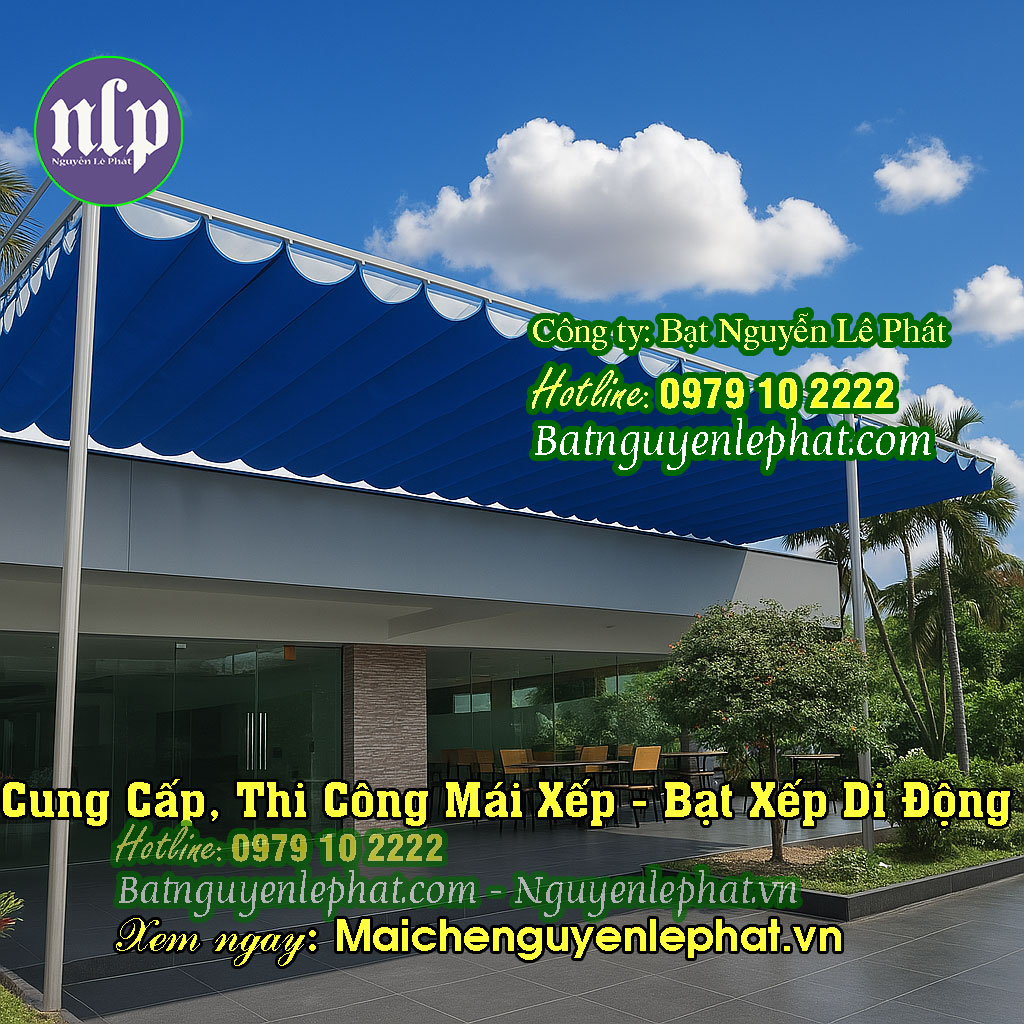 Lắp mái bạt kéo ngoài trời Lắp mái bạt kéo ngoài trời