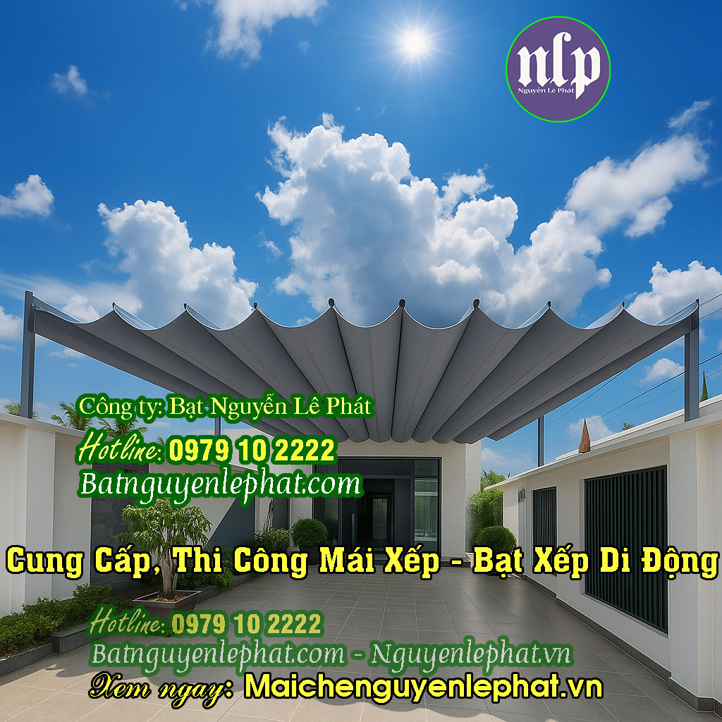 Bạt kéo mái che di động Thủ Đức Bạt kéo mái che di động Thủ Đức