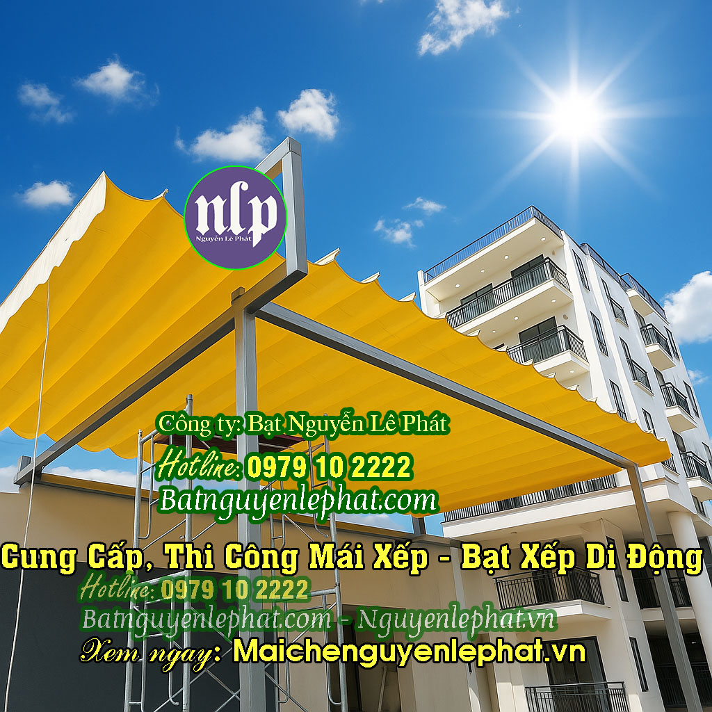 Mái xếp bạt kéo di động Thủ Đức Mái xếp bạt kéo di động Thủ Đức