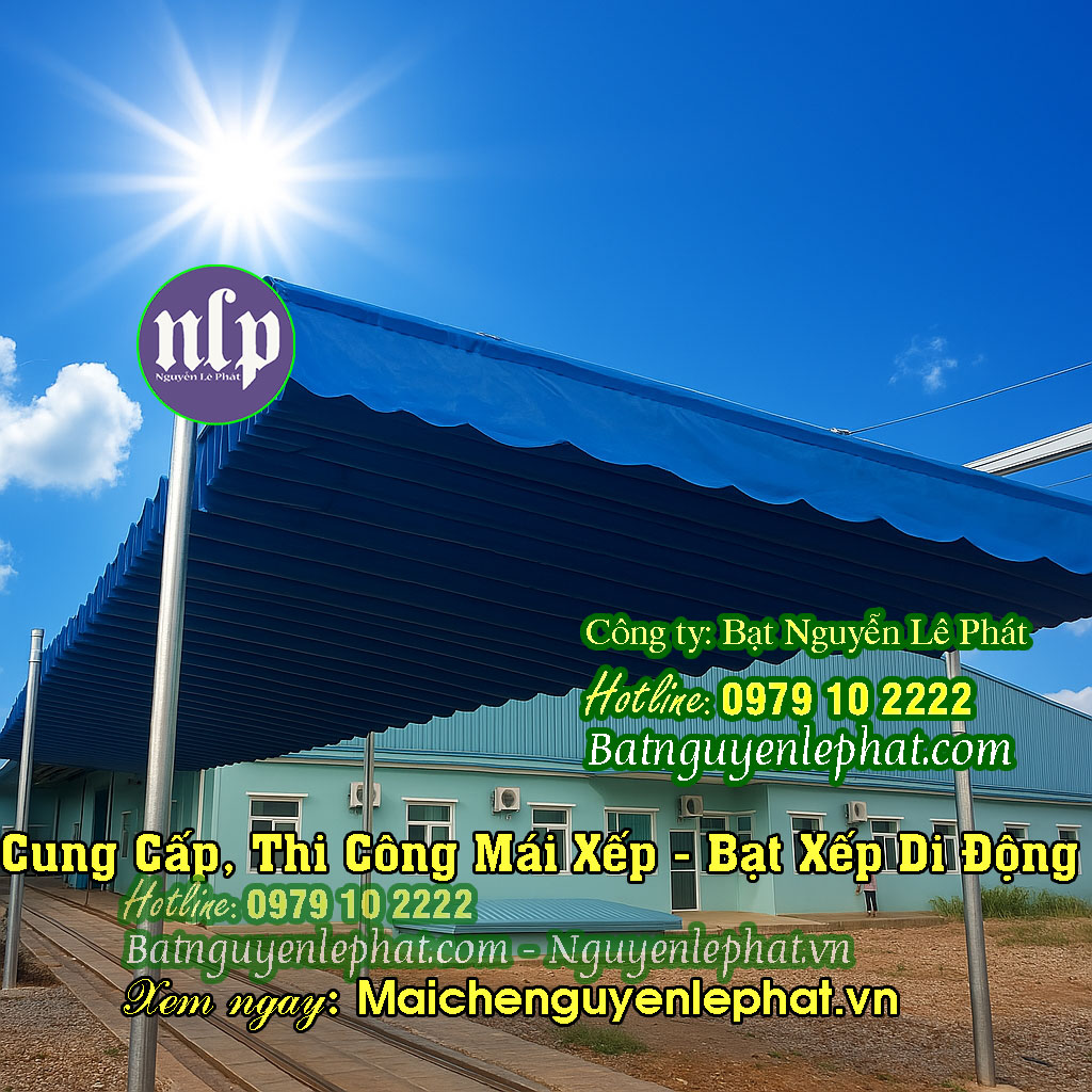 Mái xếp bạt kéo di động Thủ Đức Mái xếp bạt kéo di động Thủ Đức