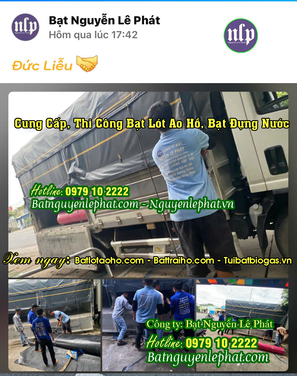 Bạt đựng nước tưới cây